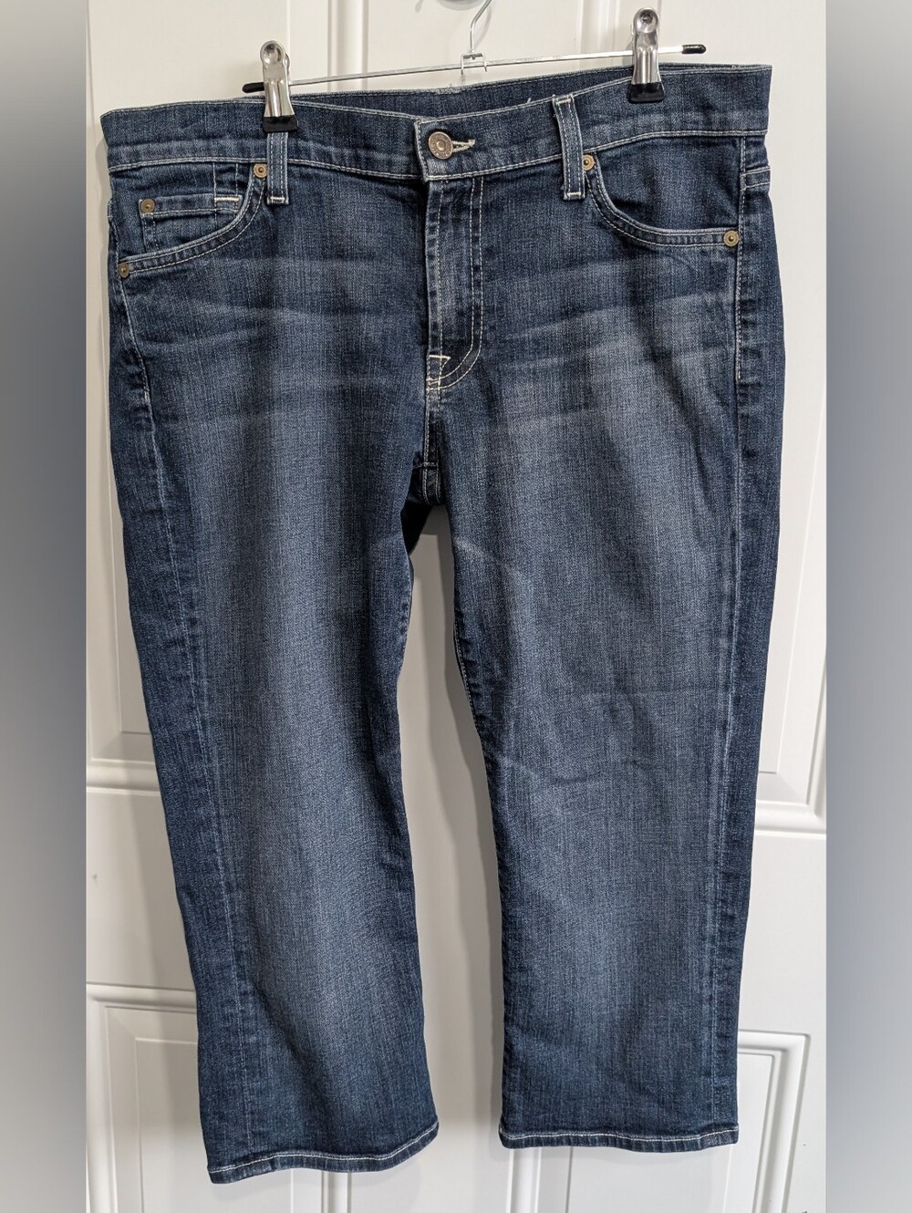 7 For All Mankind "Crop Josefina" Skinny Boyfriend Jeans - Size 28